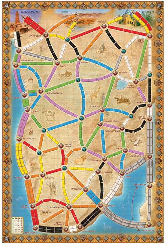 Настольная игра "Ticket to Ride: Сердце Африки"